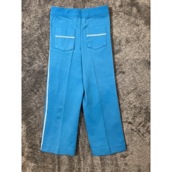 Vintage 1970's Danskin "Full Fashion" Sky Blue 100% Nylon Pants Size 3 - Picture 1 of 5
